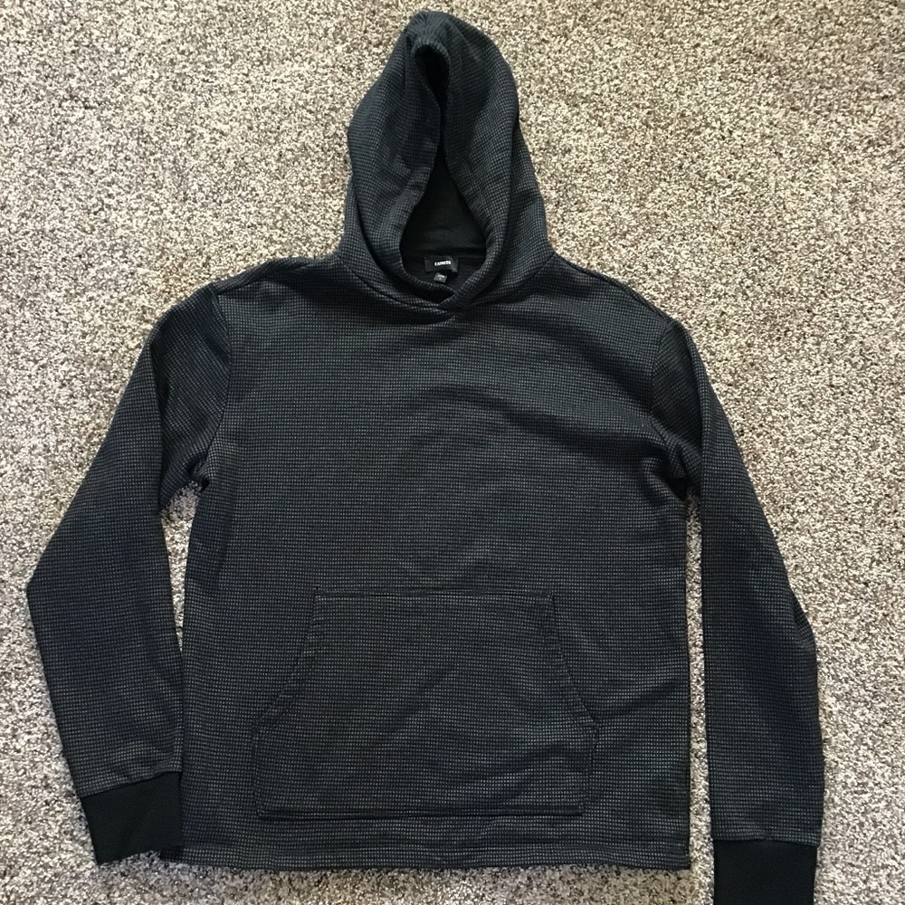 Men’s Long Sleeve Hooded Express Shirt Sz S